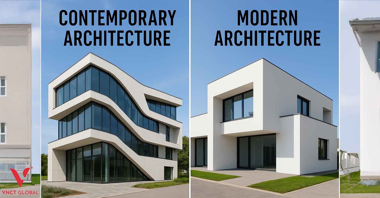 Contemporary architecture vs Modern architecture