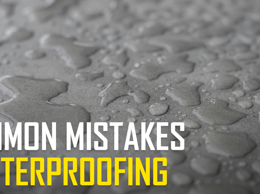 Common Mistakes In Waterproofing